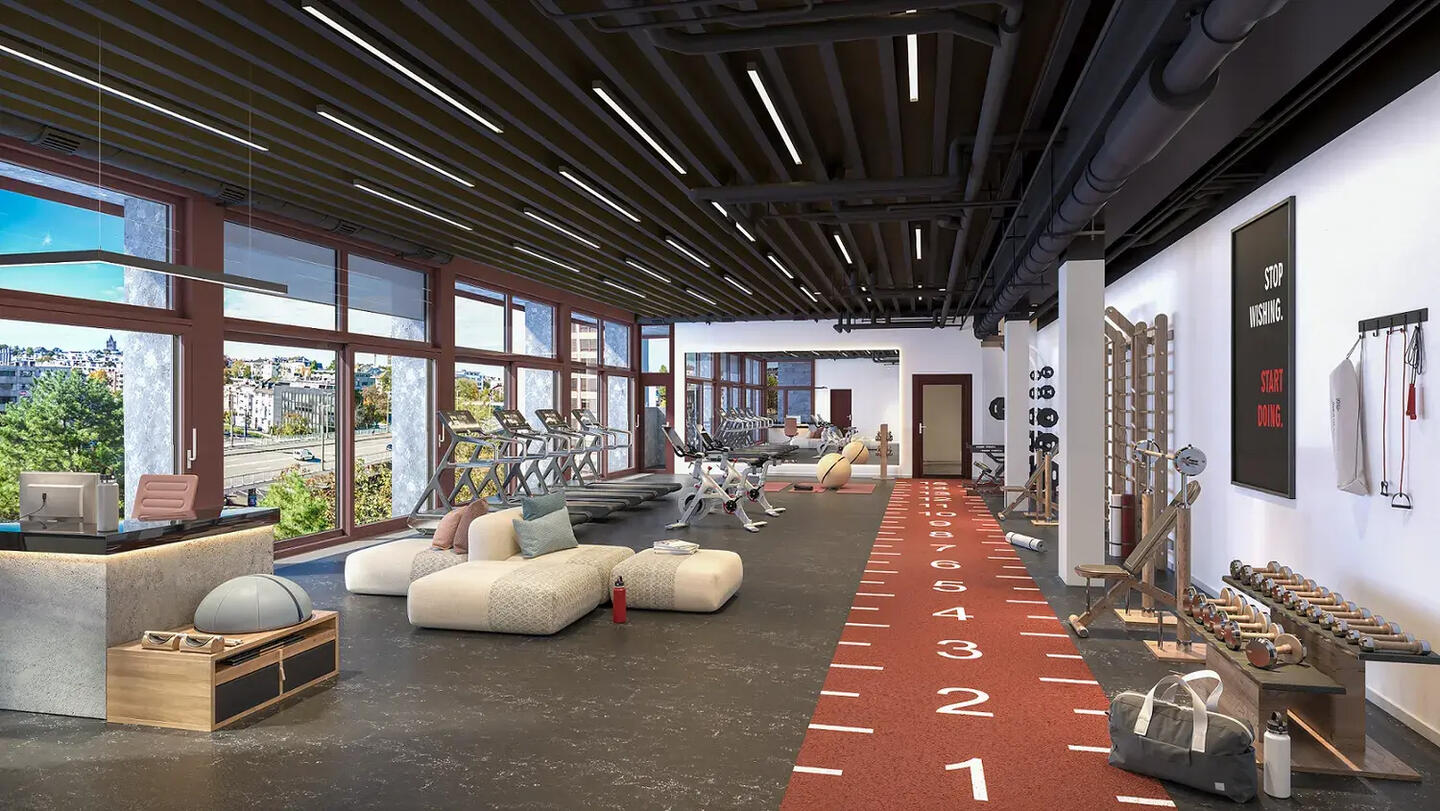 Hobbyraum mit Sportgeräten Hobbyraum mit Sportgeräten